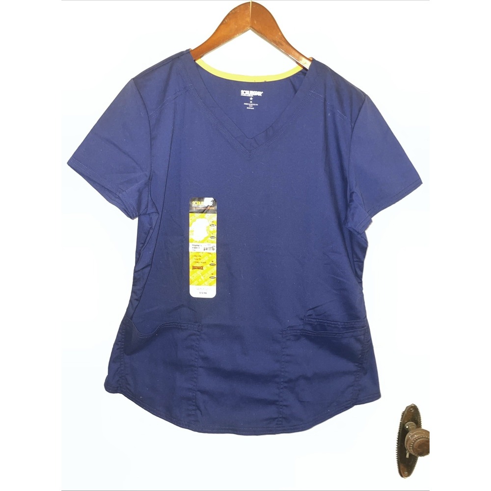 ScrubStar NWT Dark Blue Medium 3 Front Pockets‎